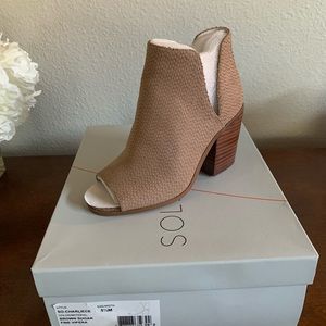 Sole Society - Tan Booties